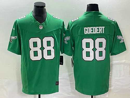 Mens Philadelphia Eagles #88 Dallas Goedert Green 2023 F.U.S.E. Vapor Untouchable Limited Jersey->->